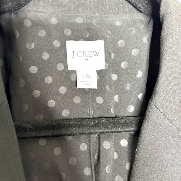 J. Crew Factory Ruby Blazer Jacket Single Button Lined Classic In Black Size 16 - Picture 7 of 11
